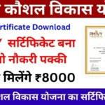 PMKVY Certificate Download Online: पीएम कौशल विकास योजना का सर्टिफिकेट जारी, यहाँ से डाउनलोड करें