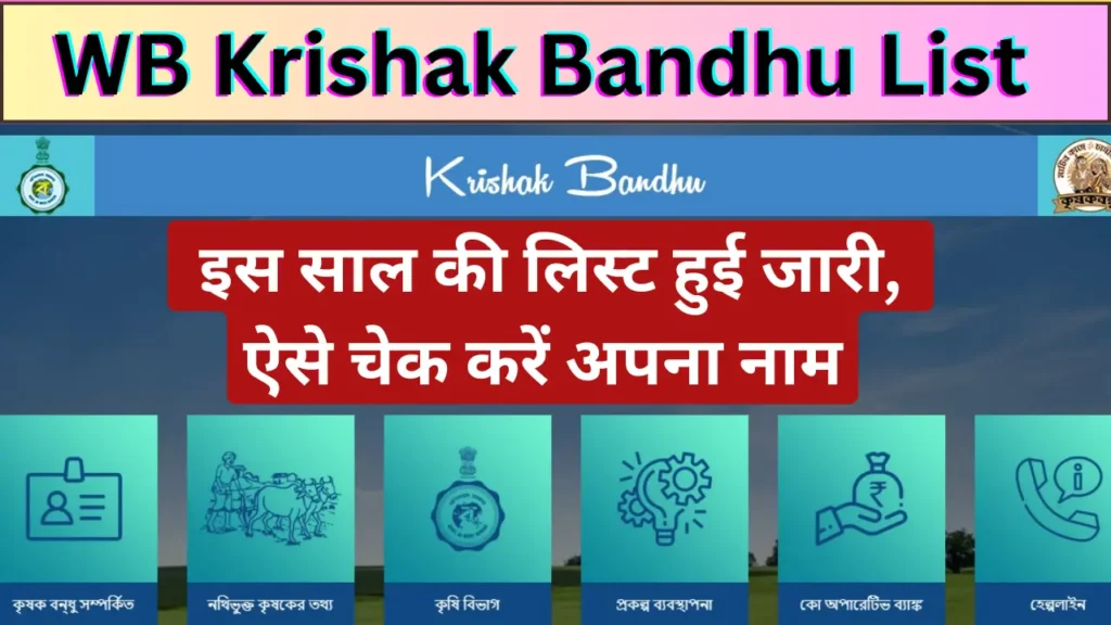 WB Krishak Bandhu List 2024