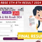 Rajasthan Board 8th 5th Result