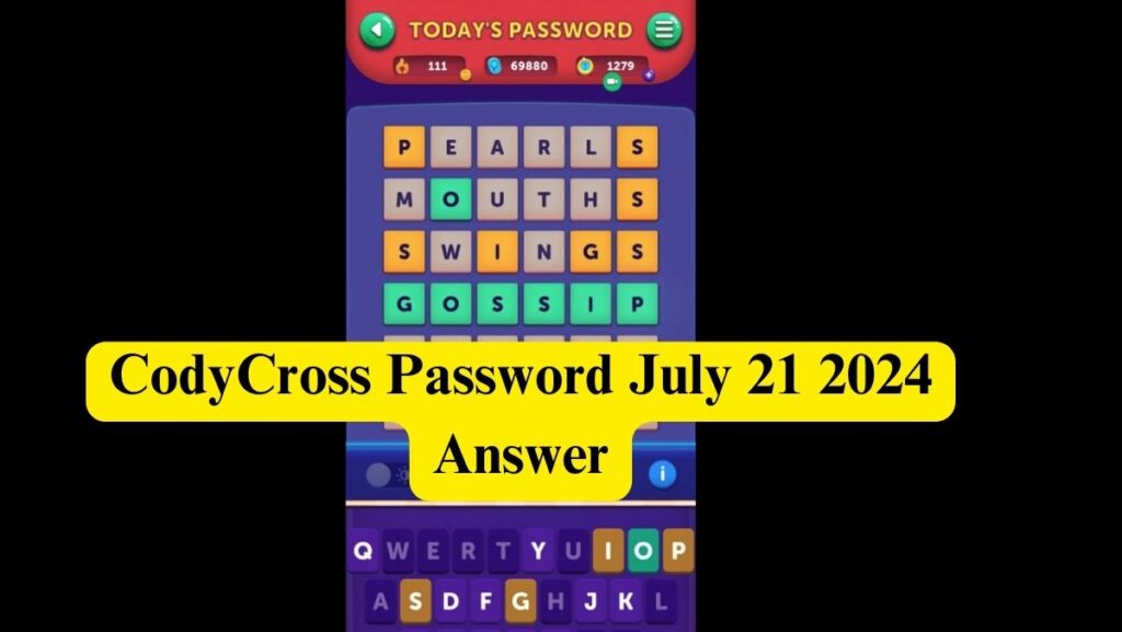 CodyCross Password July 21 2024 Answer