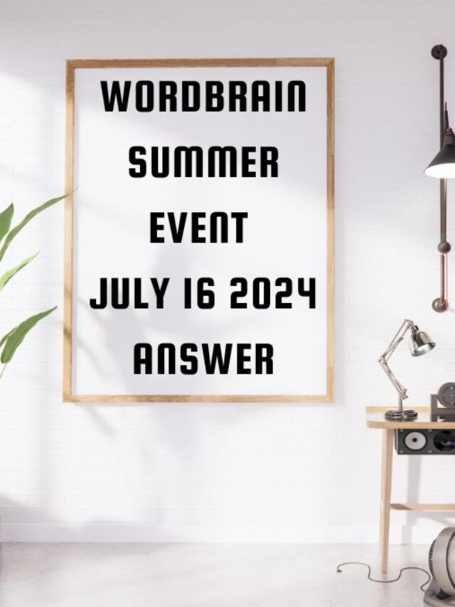 WordBrain Summer Event July 16 2024 Answer