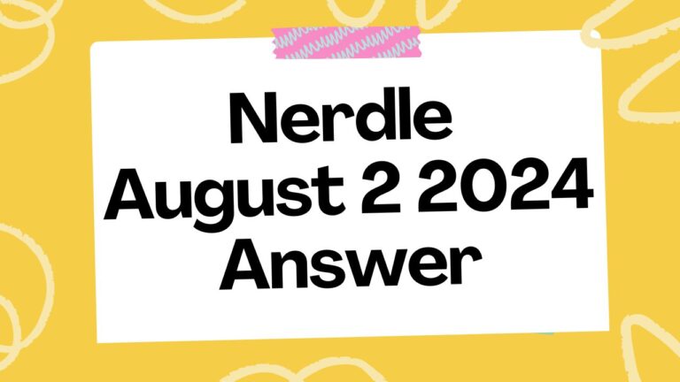 Nerdle August 2 2024 Answer [Mini, Micro, Maxi]