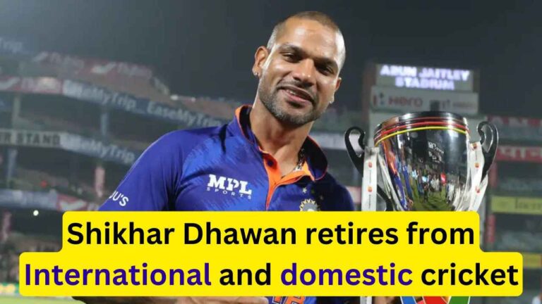 Shikhar Dhawan retires from international and domestic cricket