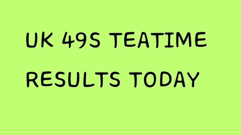 UK 49s Teatime Results Today 15 August 2024 Winning Number List