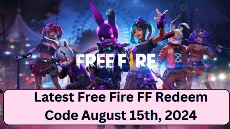 Latest Free Fire FF Redeem Code August 15th, 2024